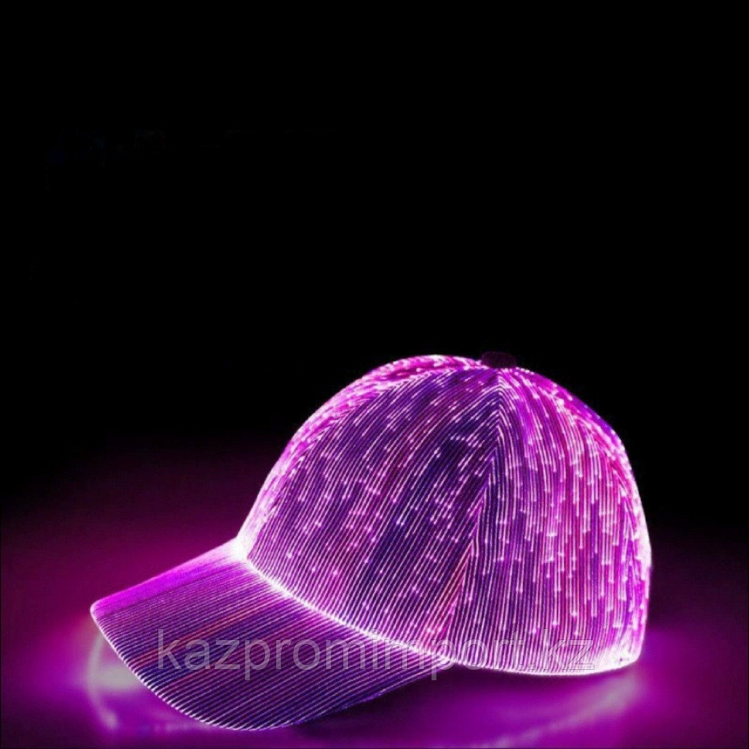 Светящаяся LED-фиброоптическая бейсболка