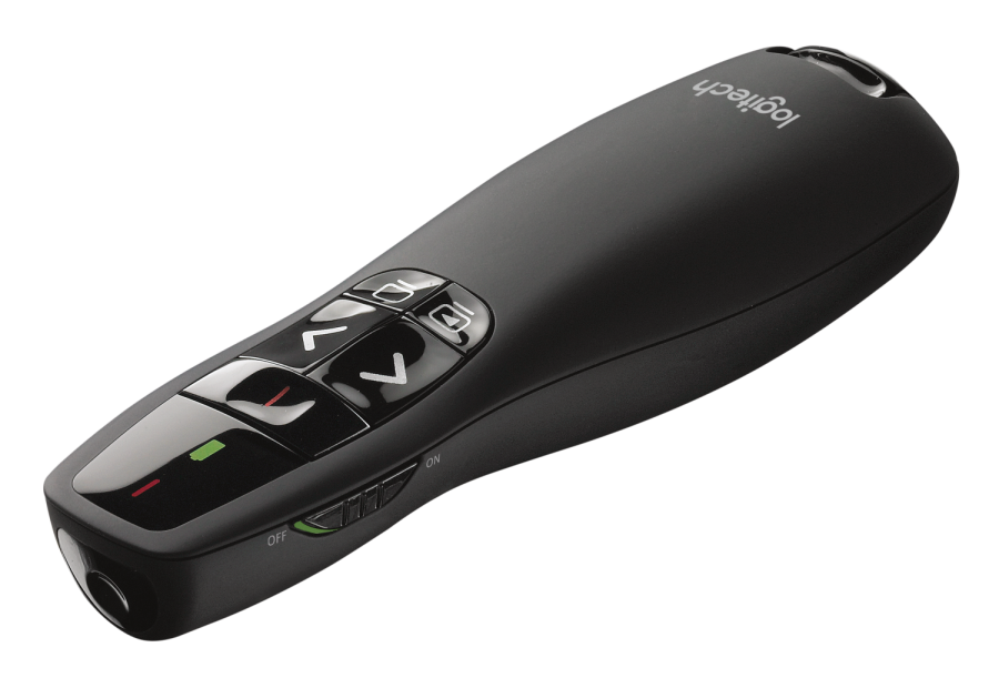 Презентер Logitech R400 (черный, 2.4 GHz, 2 батареи типа AAA, футляр для переноски) (M/N: R-R0008 / C-U0014)
