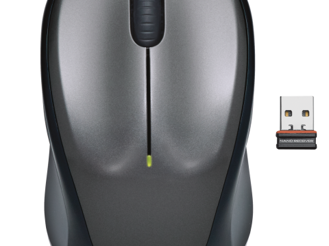 Мышь беспроводная Logitech M235 Colt Matte (серая, оптическая, 1000dpi, 2.4 GHz/USB-ресивер (Logitech Unifying®)) (M/N: M-R0038 / C-U0008)