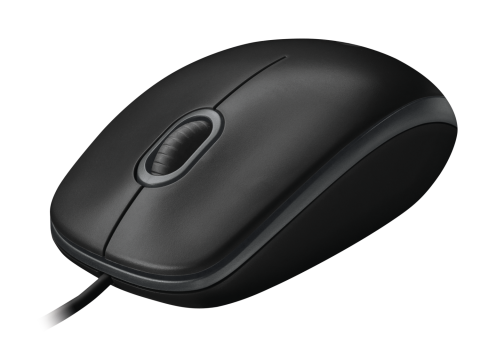 Мышь Logitech B100 Black (черная, оптическая 800dpi, USB, 1.8м) (арт. 910-003357, M/N: M-U0026)