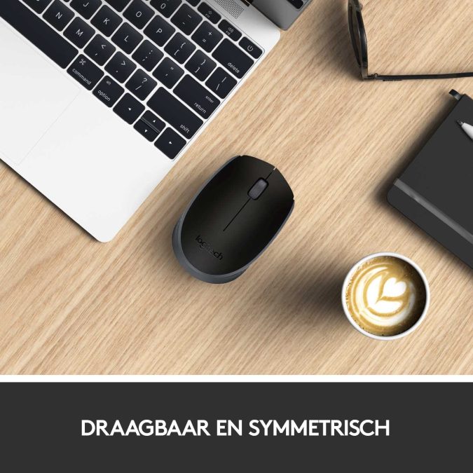Мышь беспроводная Logitech M171 Black (черная, оптическая, 1000dpi, 2.4 GHz/USB-ресивер)(M/N: M-R0060 / C-U0010)