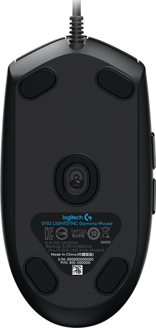 Мышь игровая Logitech G102 LIGHTSYNC, Black (арт. 910-005823, M/N: MU0054)