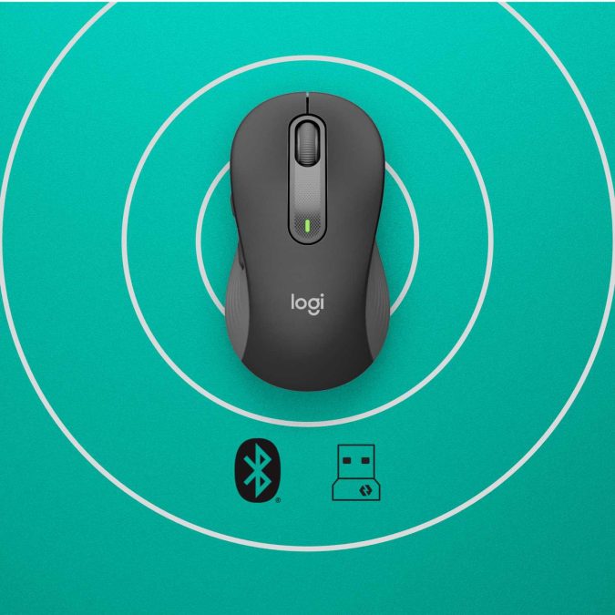 Мышь беспроводная Logitech Signature M650 L Wireless Mouse - GRAPHITE - BT - N/A - EMEA - M650 L (M/N: MR0091 / CU0021)