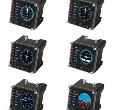 Контроллер для игровых авиасимуляторов Logitech G Flight Instrument Panel (приборная панель с ЖК-дисплеем для авиасимуляторов)