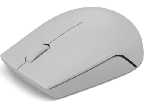 Lenovo 300 Wireless Compact Mouse (Arctic Grey) with battery
