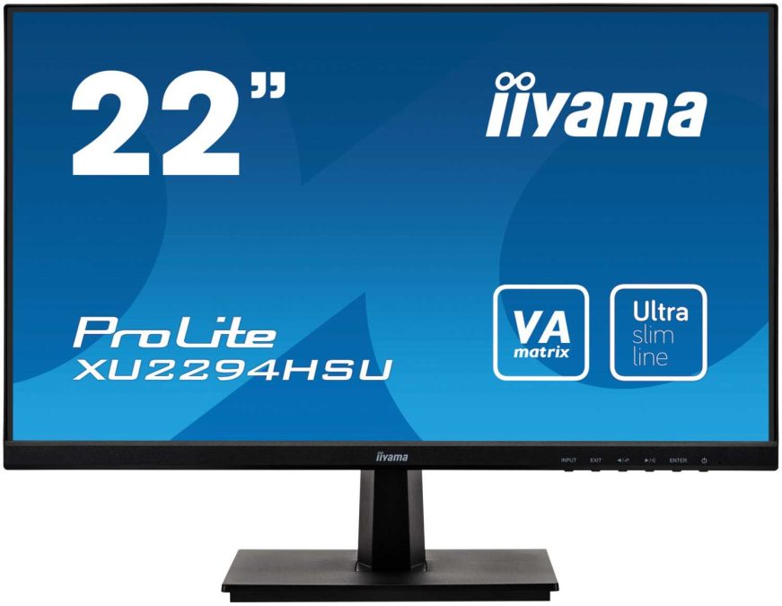 Монитор LCD 21.5'' 16:9 1920х1080(FHD) VA, 250cd/m2, 3000:1, 80M:1, 4ms, VGA, HDMI, DP, USB-Hub, Tilt, Speakers, 3Y, Black