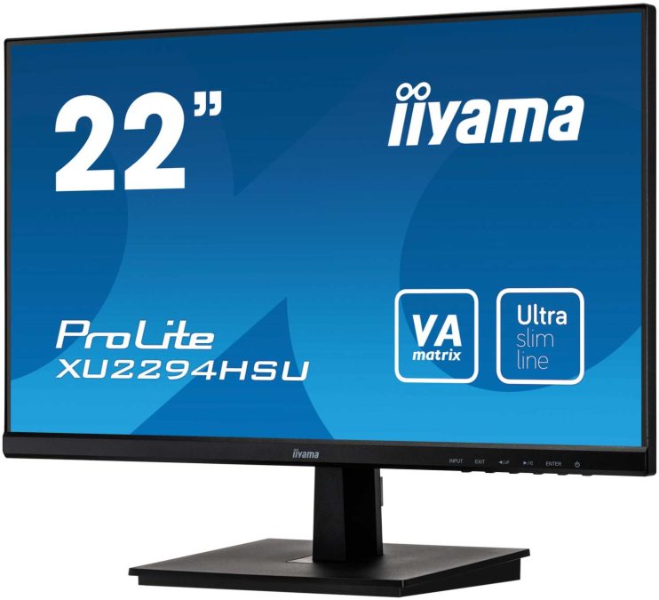Монитор LCD 21.5'' 16:9 1920х1080(FHD) VA, 250cd/m2, 3000:1, 80M:1, 4ms, VGA, HDMI, DP, USB-Hub, Tilt, Speakers, 3Y, Black