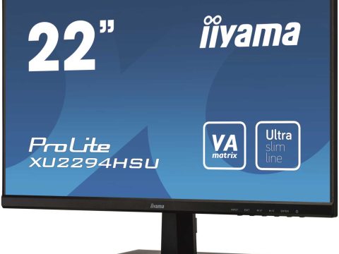 Монитор LCD 21.5'' 16:9 1920х1080(FHD) VA, 250cd/m2, 3000:1, 80M:1, 4ms, VGA, HDMI, DP, USB-Hub, Tilt, Speakers, 3Y, Black