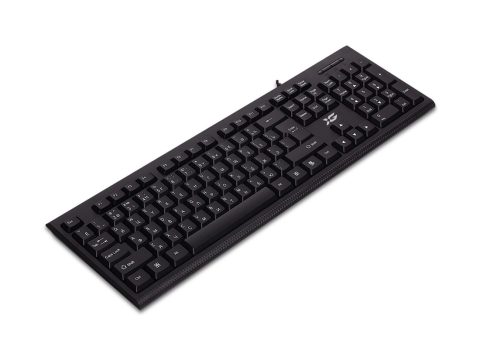 Клавиатура, XG, XK-100UB, Ультратонкая, USB, Кол-во стандартных клавиш 104, Анг/Рус/Каз, Чёрный