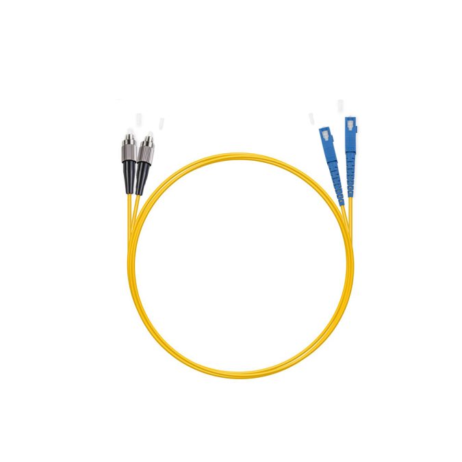 Патч корд оптоволоконный,, SC/UPC-FC/UPC SM 9/125 Duplex 3.0мм 1 м, LSZH