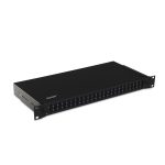 Оптический кросс, SHIP, F-M2, 19" (1U), 24 Порта SC Duplex, Без адаптеров, Чёрный