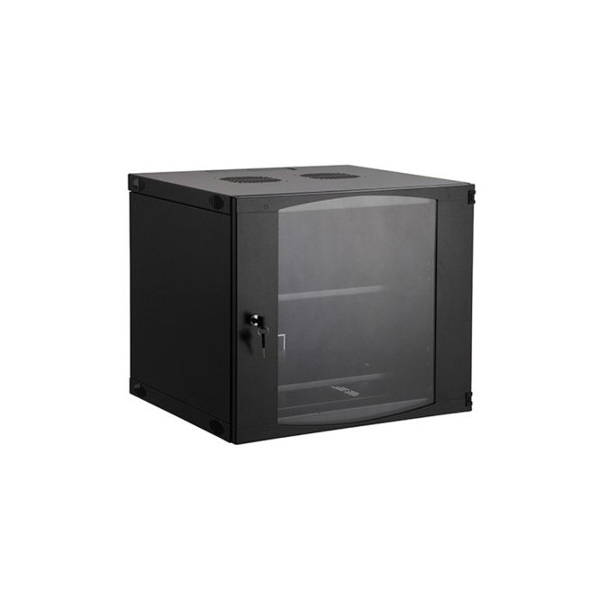 Шкаф коммуникационный настенный, SHIP, EW5409.100, EW серия, 19'' 9U, 540*450*460 мм, Ш*Г*В, IP20, Чёрный