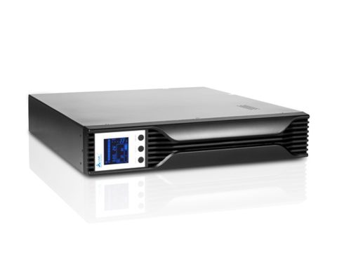 Источник бесперебойного питания, SVC, RTL-1K-LCD, Мощность 1000ВА/700Вт, Стоечный 19'' 2U, RTL-серия, USB-SMART, Диапазон работы AVR: 145-275В, Бат.: 12В/7.5Aч*2шт., Вентилятор: 8cм*1шт., 2 вых., Чёрный