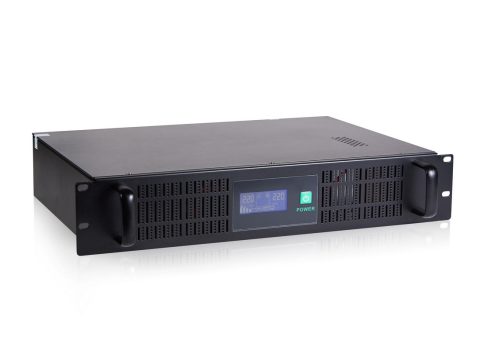 Источник бесперебойного питания, SVC, RTO-1.5K-LCD, Мощность 1500ВА/900Вт, RTO-серия, Стоечный 2U, LCDTel.line, Smart, Диапазон работы AVR:165-275В, Бат.:12В/9Ah*2шт., Вых: 3 Shuko CEE7, Чёрный