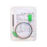 Сплиттер оптоволоконный, А-Оптик, PLC-1х2, SC/APC-SC/APC 1.5м, SM 1260-1650, 0.9мм