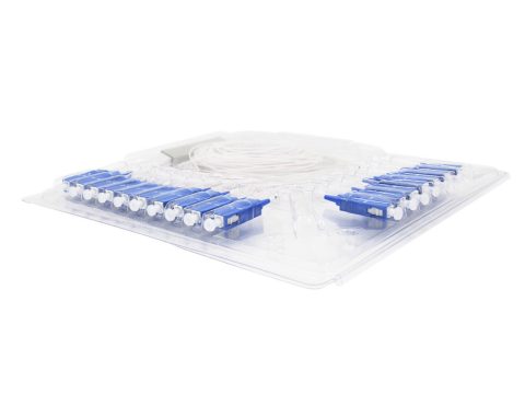 Сплиттер оптоволоконный, А-Оптик, PLC-1х16, SC/UPC-SC/UPC 1.5м, SM 1210-1650, 0.9мм,