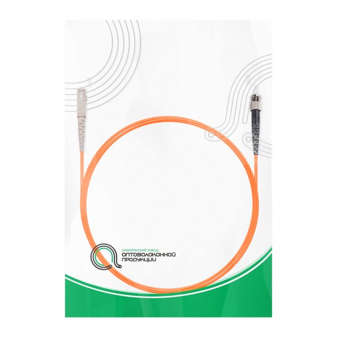Патч корд оптоволоконный,, SC/UPC-ST/UPC MM OM1 62.5/125 Simplex 3.0мм 1 м, LSZH