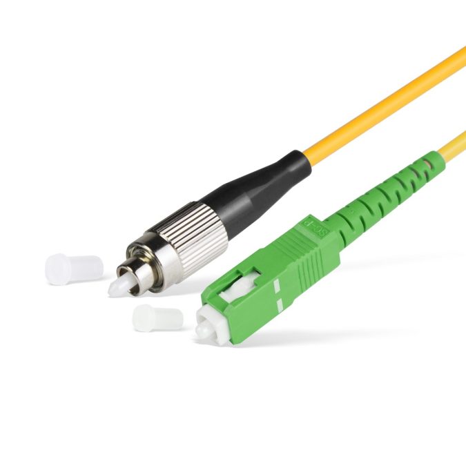 Патч корд оптоволоконный,, SC/APC-FC/UPC SM 9/125 Simplex 3.0мм 1 м, LSZH
