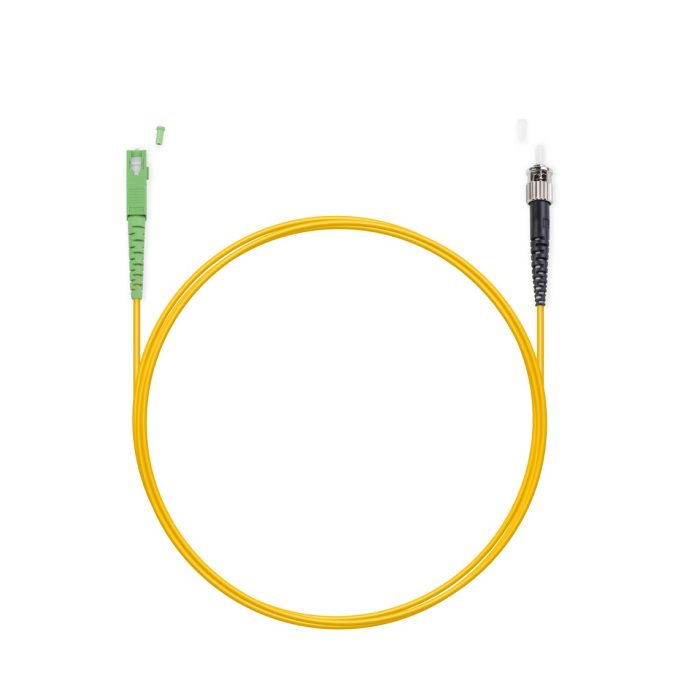 Патч корд оптоволоконный,, SC/APC-ST/UPC SM 9/125 Simplex 3.0мм 1 м, LSZH
