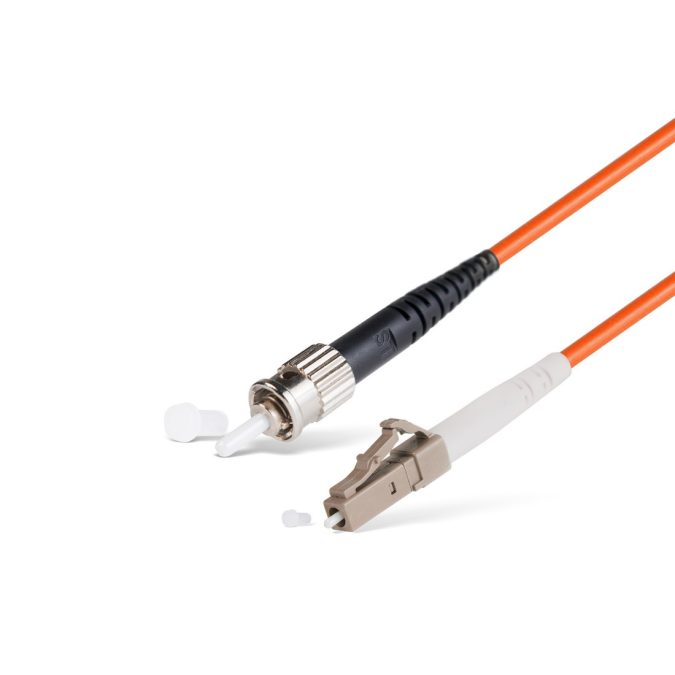 Патч корд оптоволоконный,, LC/UPC-ST/UPC MM OM1 62.5/125 Simplex 3.0мм 1 м, LSZH