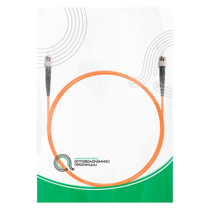 Патч корд оптоволоконный,, ST/UPC-ST/UPC MM OM1 62.5/125 Simplex 3.0мм 1 м, LSZH