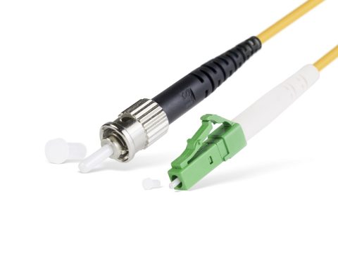 Патч корд оптоволоконный,, LC/APC-ST/UPC SM 9/125 Simplex 3.0мм 1 м, LSZH