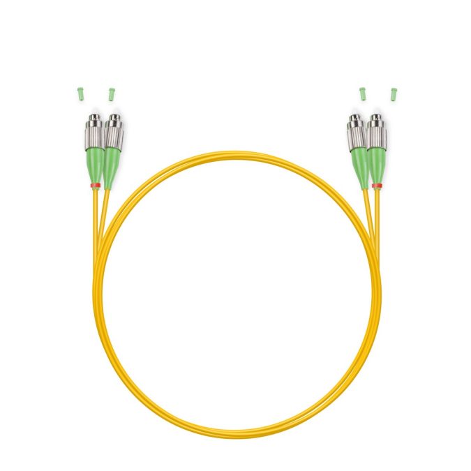 Патч корд оптоволоконный,, FC/APC-FC/APC SM 9/125 Duplex 3.0мм 1 м, LSZH