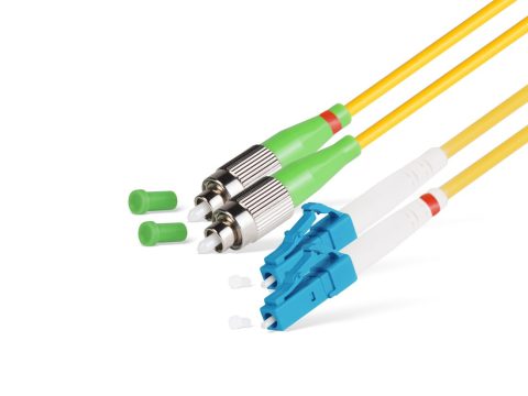 Патч корд оптоволоконный,, FC/APC-LC/UPC SM 9/125 Duplex 3.0мм 1 м, LSZH