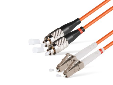 Патч корд оптоволоконный,, FC/UPC-LC/UPC MM OM1 62.5/125 Duplex 3.0мм 1 м, LSZH