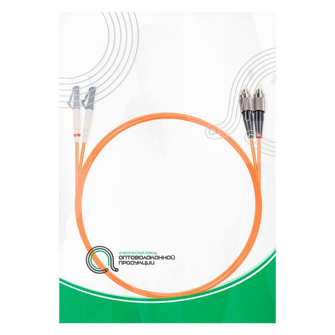 Патч корд оптоволоконный,, FC/UPC-LC/UPC MM OM1 62.5/125 Duplex 3.0мм 1 м, LSZH