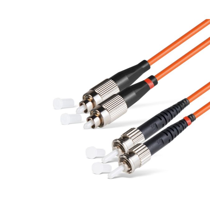 Патч корд оптоволоконный,, FC/UPC-ST/UPC MM OM1 62.5/125 Duplex 3.0мм 1 м, LSZH