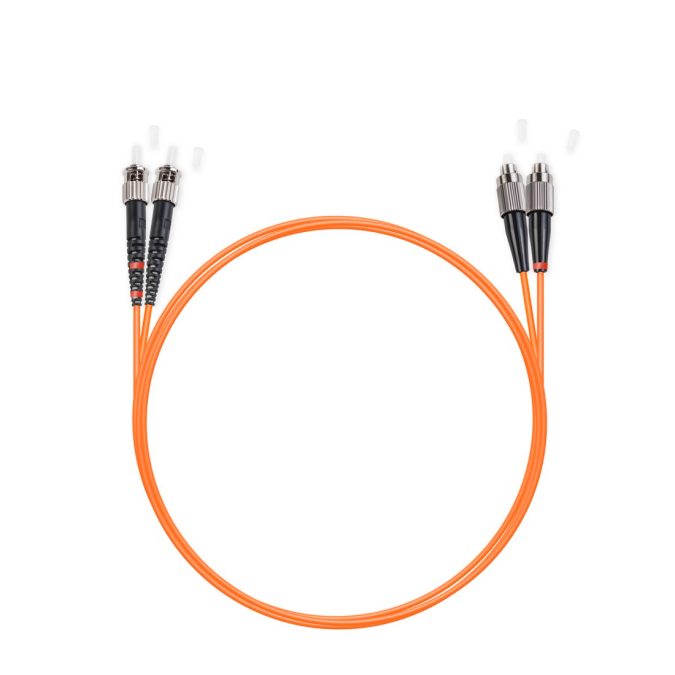 Патч корд оптоволоконный,, FC/UPC-ST/UPC MM OM1 62.5/125 Duplex 3.0мм 1 м, LSZH
