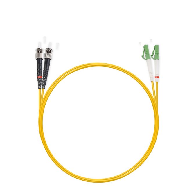 Патч корд оптоволоконный,, LC/APC-ST/UPC SM 9/125 Duplex 3.0мм 1 м, LSZH