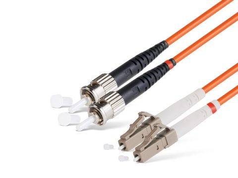 Патч корд оптоволоконный,, LC/UPC-ST/UPC MM OM1 62.5/125 Duplex 3.0мм 1 м, LSZH