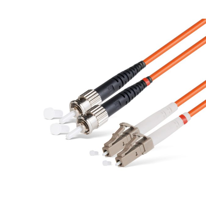 Патч корд оптоволоконный,, LC/UPC-ST/UPC MM OM1 62.5/125 Duplex 3.0мм 1 м, LSZH