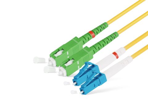 Патч корд оптоволоконный,, SC/APC-LC/UPC SM 9/125 Duplex 3.0мм 1 м, LSZH
