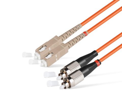Патч корд оптоволоконный,, SC/UPC-FC/UPC MM OM1 62.5/125 Duplex 3.0мм 1 м, LSZH