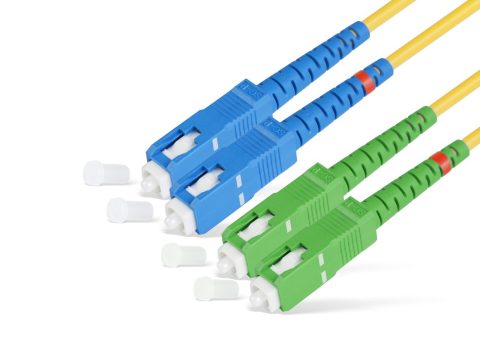 Патч корд оптоволоконный,, SC/UPC-SC/APC SM 9/125 Duplex 3.0мм 1 м, LSZH