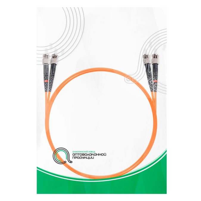 Патч корд оптоволоконный,, ST/UPC-ST/UPC MM OM1 62.5/125 Duplex 3.0мм 1 м, LSZH
