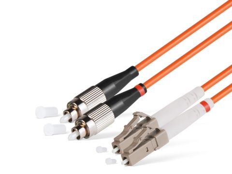 Патч корд оптоволоконный,, FC/UPC-LC/UPC MM OM2 50/125 Duplex 3.0мм 1 м, LSZH