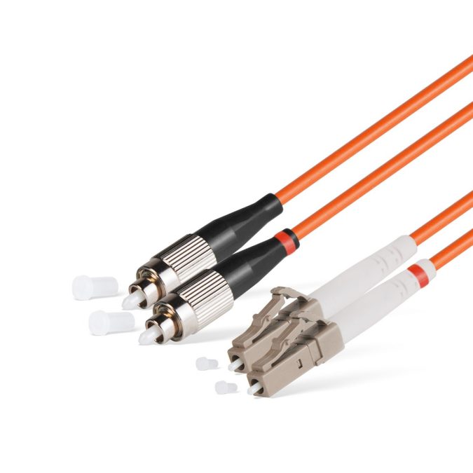 Патч корд оптоволоконный,, FC/UPC-LC/UPC MM OM2 50/125 Duplex 3.0мм 1 м, LSZH
