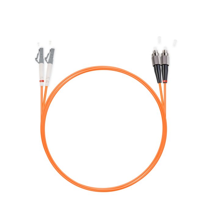 Патч корд оптоволоконный,, FC/UPC-LC/UPC MM OM2 50/125 Duplex 3.0мм 1 м, LSZH