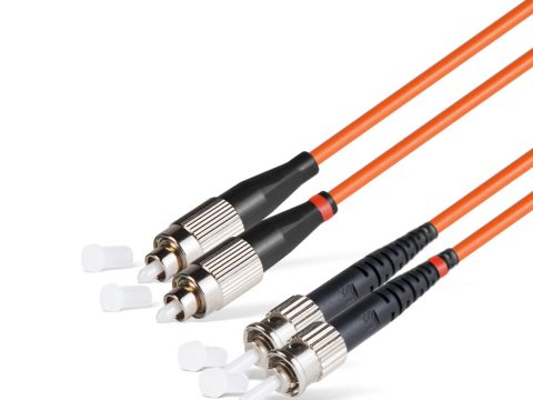 Патч корд оптоволоконный,, FC/UPC-ST/UPC MM OM2 50/125 Duplex 3.0мм 1 м, LSZH