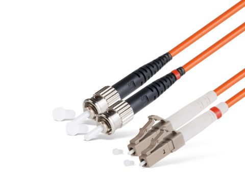 Патч корд оптоволоконный,, LC/UPC-ST/UPC MM OM2 50/125 Duplex 3.0мм 1 м, LSZH