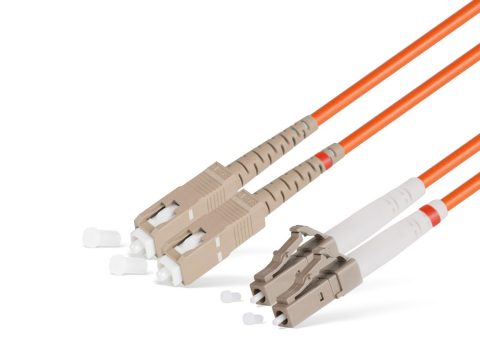 Патч корд оптоволоконный,, SC/UPC-LC/UPC MM OM2 50/125 Duplex 3.0мм 1 м, LSZH