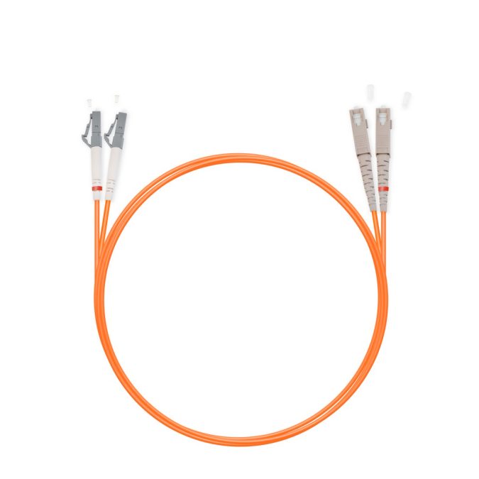 Патч корд оптоволоконный,, SC/UPC-LC/UPC MM OM2 50/125 Duplex 3.0мм 1 м, LSZH