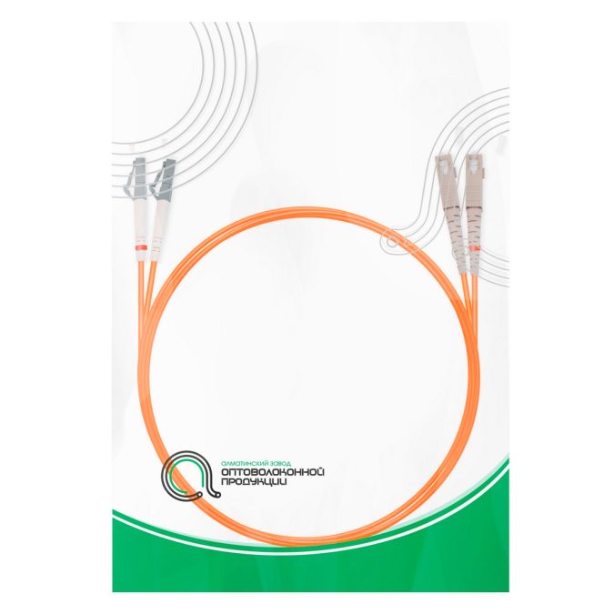 Патч корд оптоволоконный,, SC/UPC-LC/UPC MM OM2 50/125 Duplex 3.0мм 1 м, LSZH