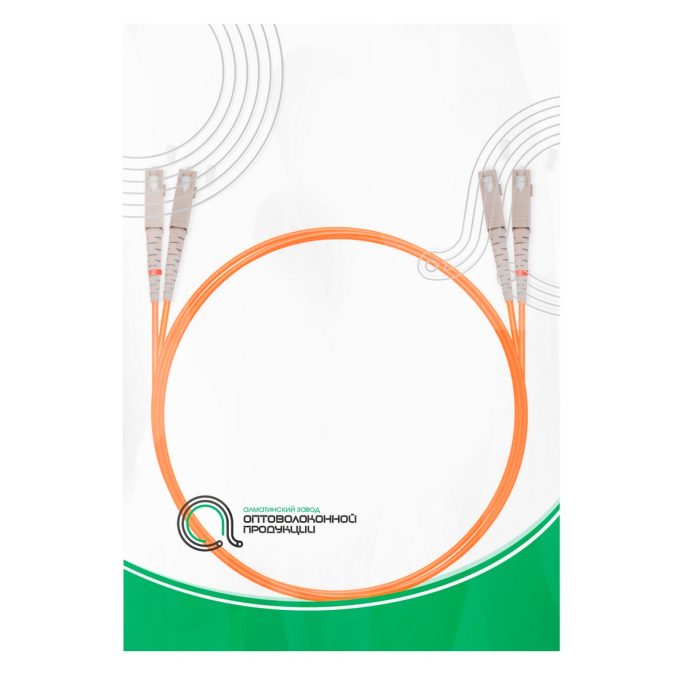 Патч корд оптоволоконный,, SC/UPC-SC/UPC MM OM2 50/125 Duplex 3.0мм 1 м, LSZH