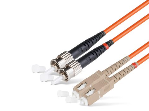 Патч корд оптоволоконный,, SC/UPC-ST/UPC MM OM2 50/125 Duplex 3.0мм 1 м, LSZH