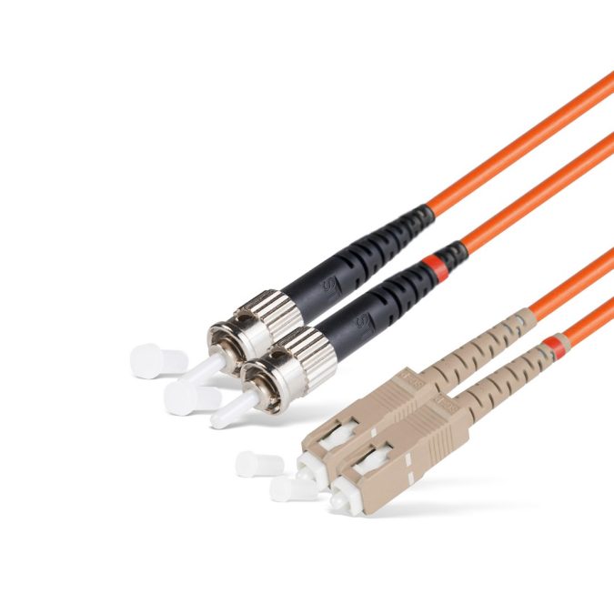 Патч корд оптоволоконный,, SC/UPC-ST/UPC MM OM2 50/125 Duplex 3.0мм 1 м, LSZH